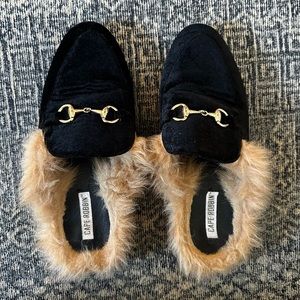 Cape Robbin Faux Fur Mules